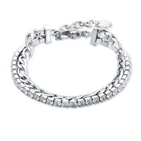 Bracciale Brand Donna Crystal in Acciaio Cristallo 14BR026W